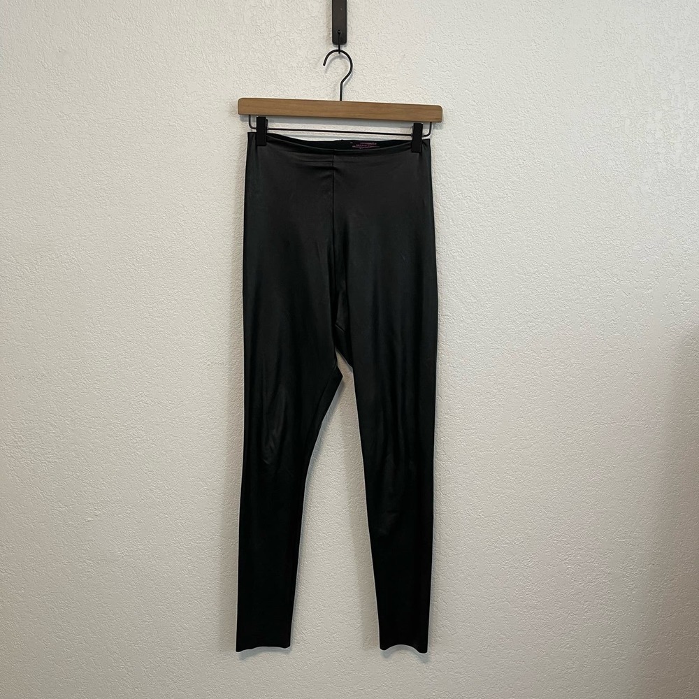 Commando Perfect Control High Waist Faux Leather Pull-On Leggings Black Medium - Picture 5 of 11